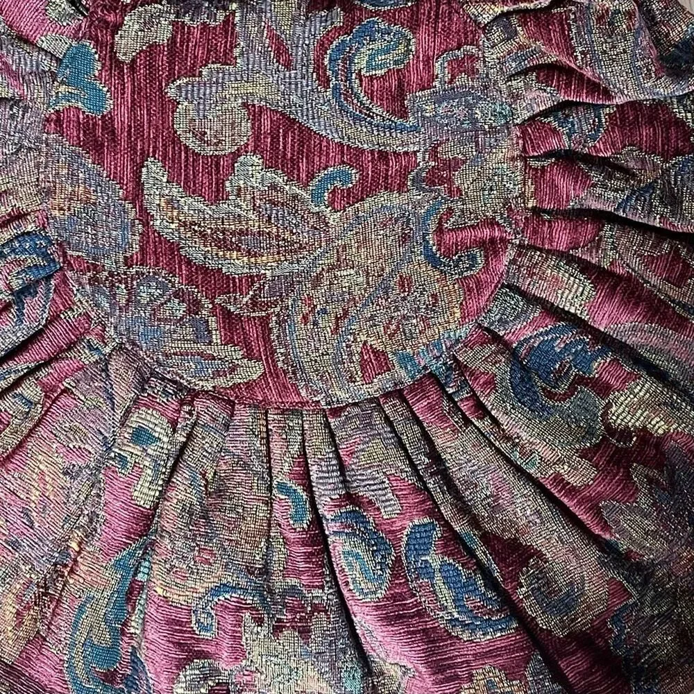 Vintage Tapestry Quilted Lined‎ Crossbody / Shoulder XL Boho Bag
